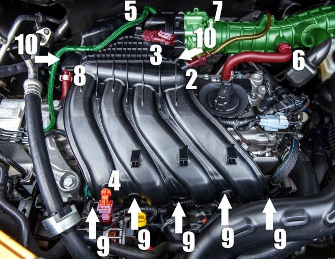Как заменить свечи зажигания на двигателе Renault-Nissan H4M-HR16DE